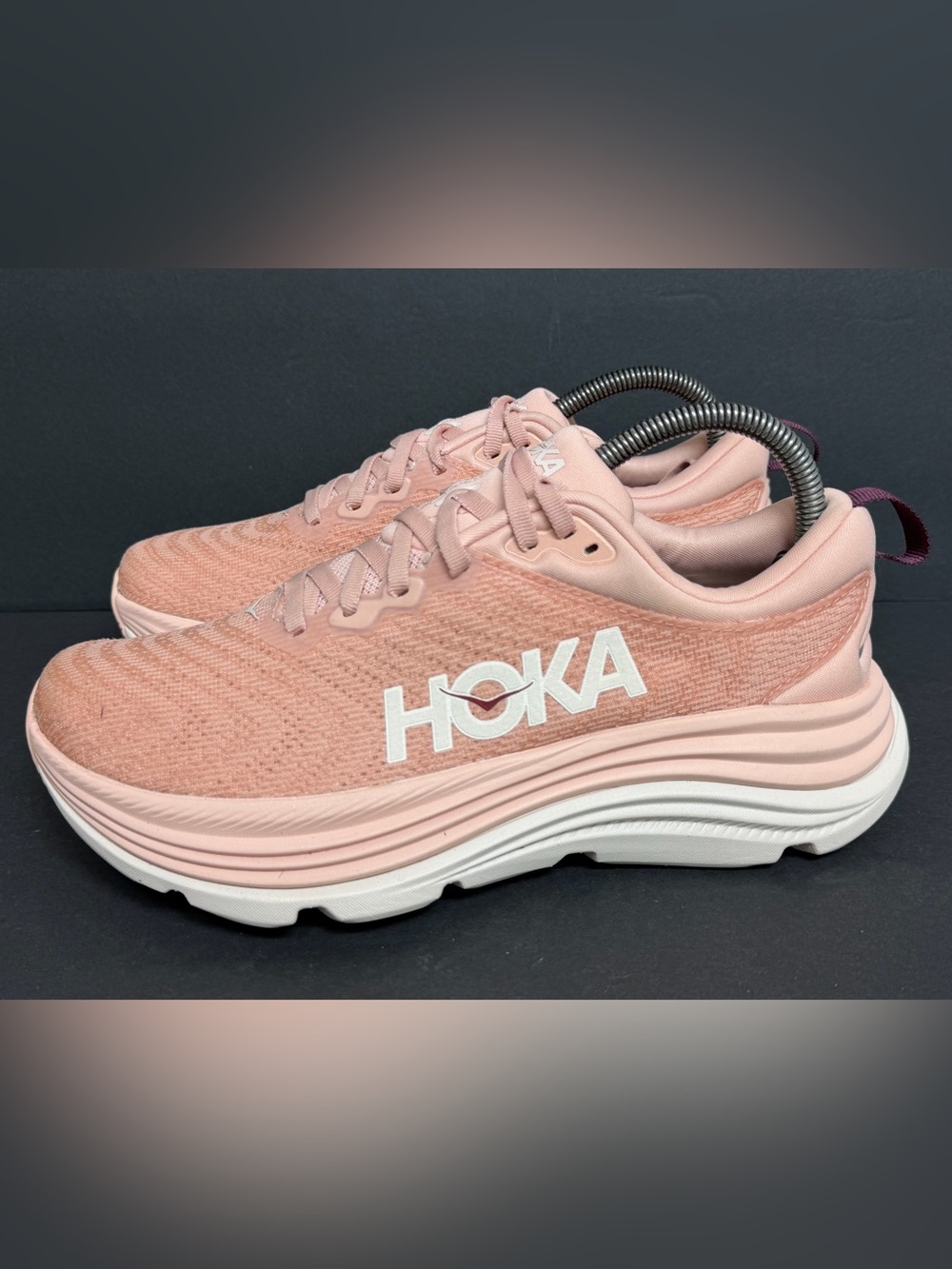 Hoka Gaviota 5 Women's Rose Latte/Rose Cream Size 8B Medium WORN ONCE